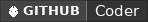 GitHub data badge for Coder