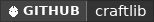 GitHub data badge for CraftLib