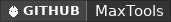 GitHub data badge for MaxTools