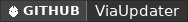 GitHub data badge for ViaUpdater