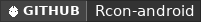 GitHub data badge for Rcon app for android