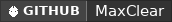 GitHub data badge for MaxClear