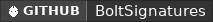 GitHub data badge for BoltSignatures