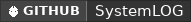 GitHub data badge for SystemLOG