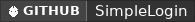 GitHub data badge for SimpleLogin
