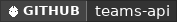 GitHub data badge for Teams API