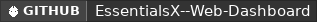 GitHub data badge for EssentialsX - Web Dashboard