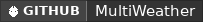 GitHub data badge for MultiWeather