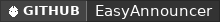 GitHub data badge for EasyAnnouncer