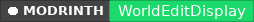 Modrinth data badge for WorldEditDisplay-Paper