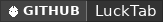 GitHub data badge for LuckTab