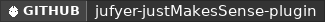 GitHub data badge for Just Makes Sense