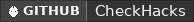 GitHub data badge for CheckHacks