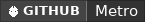 GitHub data badge for Metro