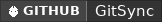 GitHub data badge for GitSync