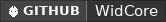 GitHub data badge for WidCore