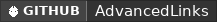 GitHub data badge for AdvancedLinks