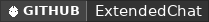 GitHub data badge for ExtendedChat
