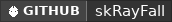 GitHub data badge for skRayFall
