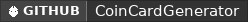 GitHub data badge for CoinCardGenerator