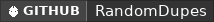 GitHub data badge for RandomDupes