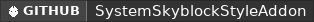 GitHub data badge for SystemSkyblockAddon