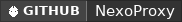 GitHub data badge for NexoProxy