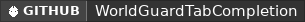 GitHub data badge for WorldGuard Tab Completion