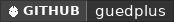 GitHub data badge for Gued+