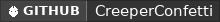 GitHub data badge for CreeperConfetti