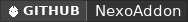 GitHub data badge for NexoAddon