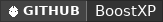 GitHub data badge for BoostXP