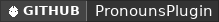 GitHub data badge for Pronouns