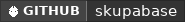 GitHub data badge for skupabase