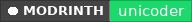 Modrinth data badge for Unicoder