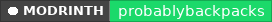 Modrinth data badge for ProbablyBackpacks