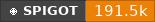 Spigot data badge for [1.8.8 - 26.2] ClearLagTimer - Use a command to check when the next ClearLag happens!