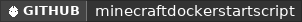 GitHub data badge for MDW - Minecraft Docker WebUI
