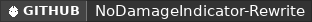 GitHub data badge for NoDamageIndicator