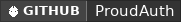 GitHub data badge for ProudAuth