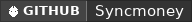 GitHub data badge for Syncmoney