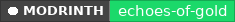 Modrinth data badge for Echoes Of Gold | A Treasure Hunt plugin | [1.18 - 26.2] | Bug Fixes