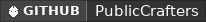 GitHub data badge for Public Crafting Tables