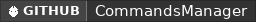 GitHub data badge for CommandsManager [1.8 - 26.2] | [MySQL] | [Custom Cooldowns] | [Custom Delays] | [Custom Costs]