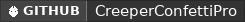 GitHub data badge for CreeperConfettiPro