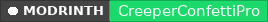 Modrinth data badge for CreeperConfettiPro