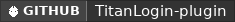 GitHub data badge for TitanLogin