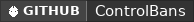 GitHub data badge for ControlBans