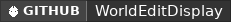 GitHub data badge for WorldEditDisplay-Spigot