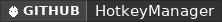 GitHub data badge for HotKeyManager
